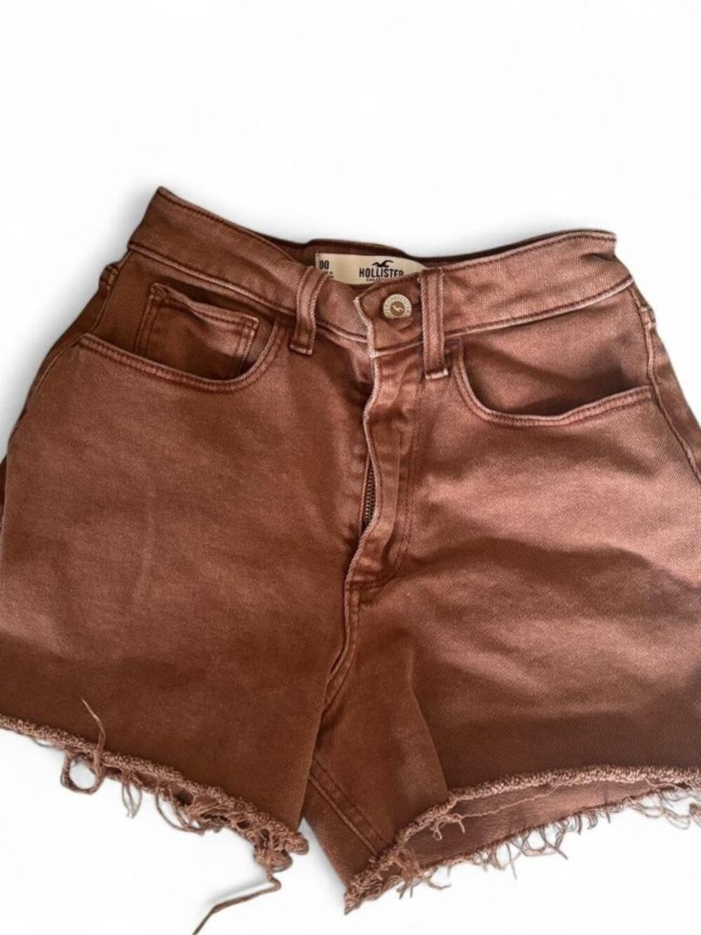 Hollister Brown Frayed Shorts, Womens Size 00